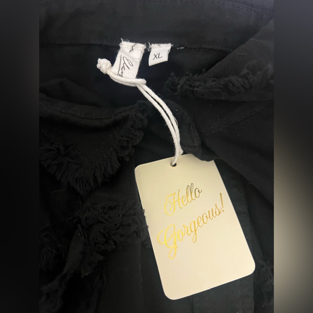 NWT Elan Black Graphic Women's “all You Need is Love” Shirt/Jacket Size XL - Picture 6 of 6